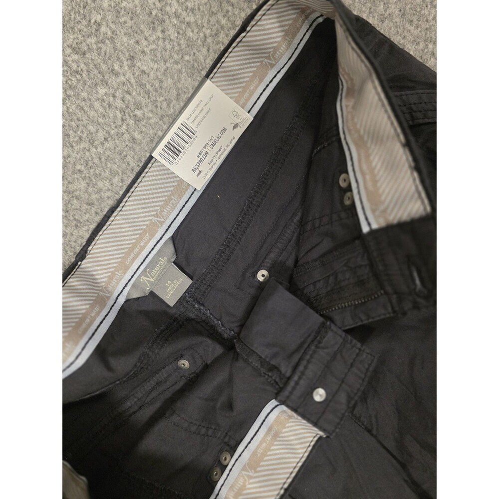 Natural Issues Black Cargo Pants Flat Front Zip Button Comfort Waist Pockets Wo… - Picture 6 of 12